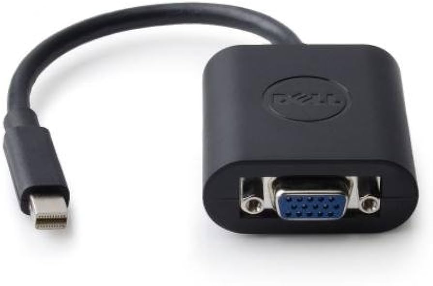 Adaptador Dell Mini DisplayPort para VGA - Conectividade Essencial para Portátil