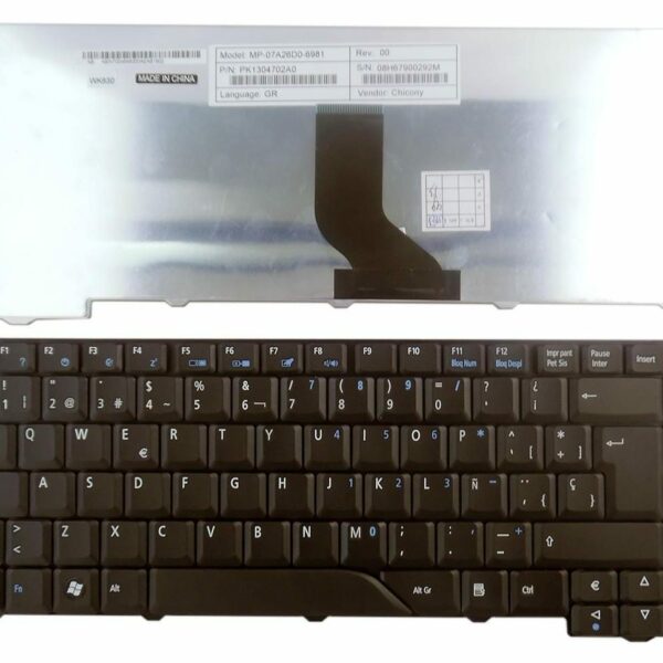 Teclado para Portátil Acer Aspire AS4710 AS4720 Preto Espanhol