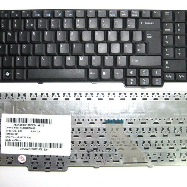 Teclado para Portátil Acer Aspire 7000 9400 - Compatível NSK-AFC0S NSK-AFE0S MP-07A56E0-442