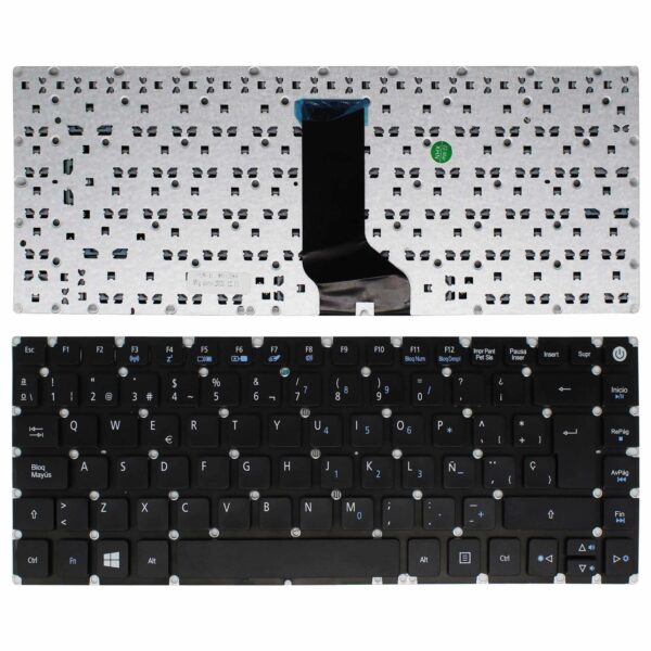 Teclado para Portátil Acer Aspire E5-422 E5-452 E5-474 E5-475 Espanhol Preto NKI14170EP