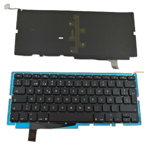 Teclado para Portátil Apple MacBook Pro A1286 Preto com Iluminação de Fundo (2008)