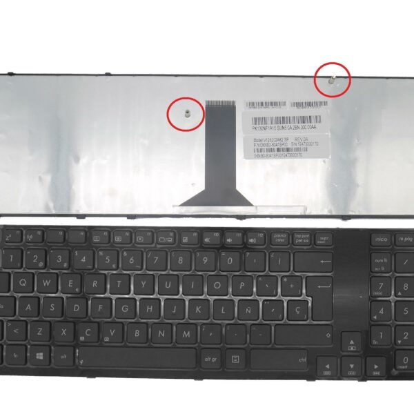 Teclado Portátil ASUS R900 R900V R900VJ R900VM PRO91 - Espanhol Preto