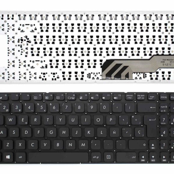 Teclado Portátil Asus X541 X541S X541UA R541 Series Espanhol - P/N: 0KNB0-6723SP00