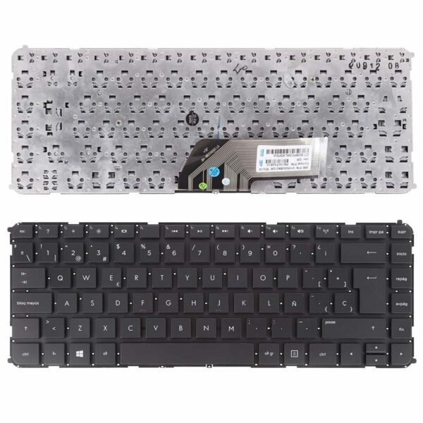 Teclado para Portátil HP Sleekbook Ultrabook - Idioma Espanhol - Compatível com 687099-001 e Outros