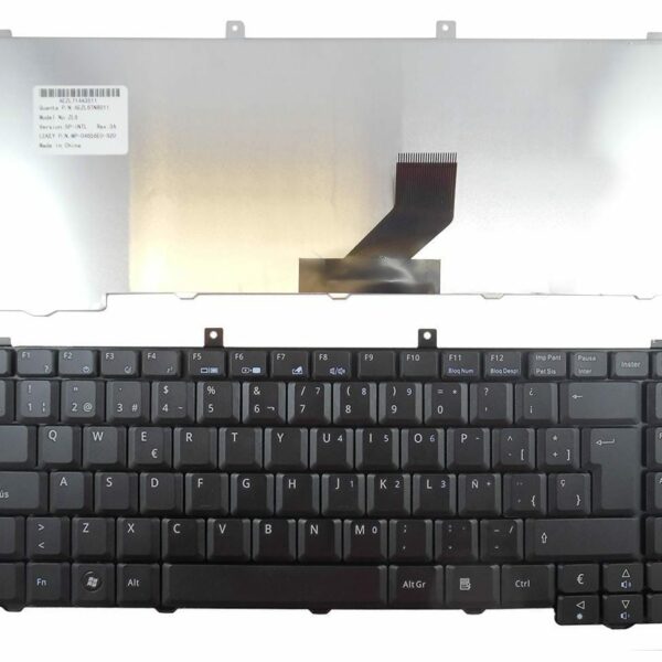 Teclado para Portátil Acer Aspire NSK-H350S 9J.N5982.50S Espanhol