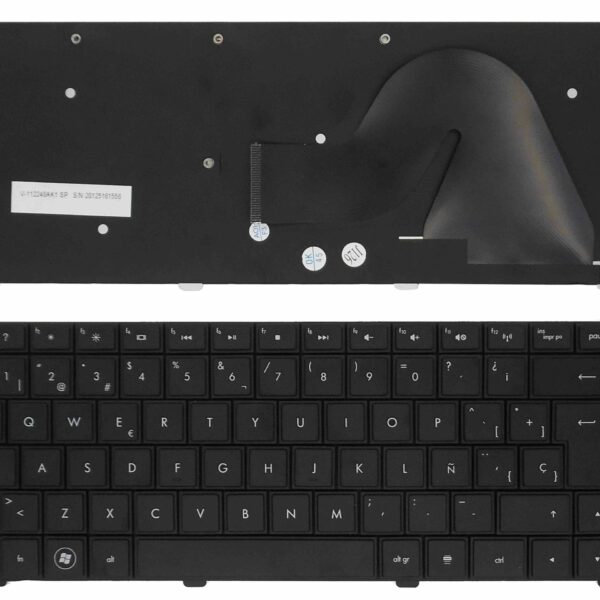 Teclado Espanhol Frameless Preto para Portátil HP Compaq G42-364LA - Não Retroiluminado
