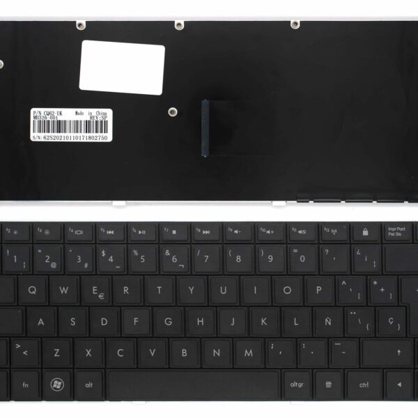 Teclado para Portátil HP G62 Series Espanhol Preto Frameless - Qualidade Green Computer