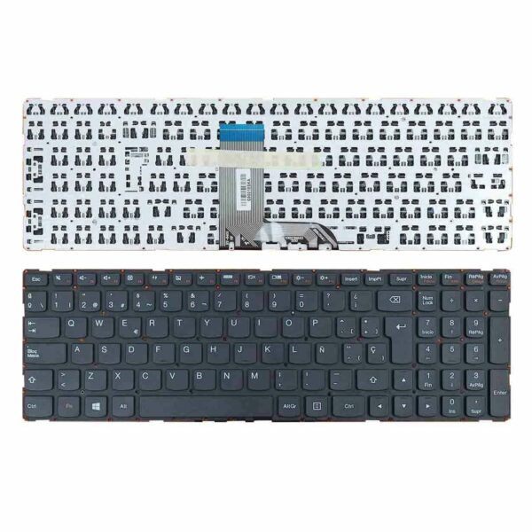 Teclado para Portátil Lenovo IdeaPad Yoga 700-15ISK Preto Espanhol Sem Moldura - SN20K28251