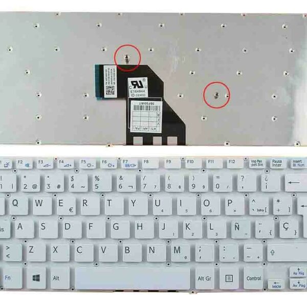Teclado Portátil Sony Vaio SVF 14 / Fit 14E Series Preto Com Moldura Espanhol