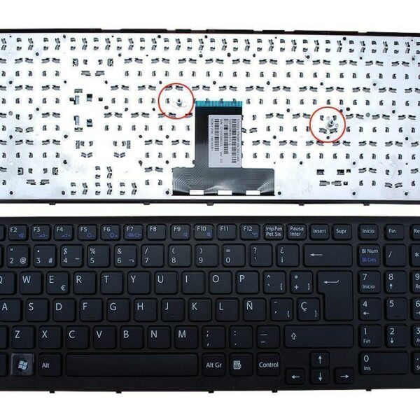 Teclado para Portátil Sony Vaio PCG-71213M - Espanhol, Preto, Frameless