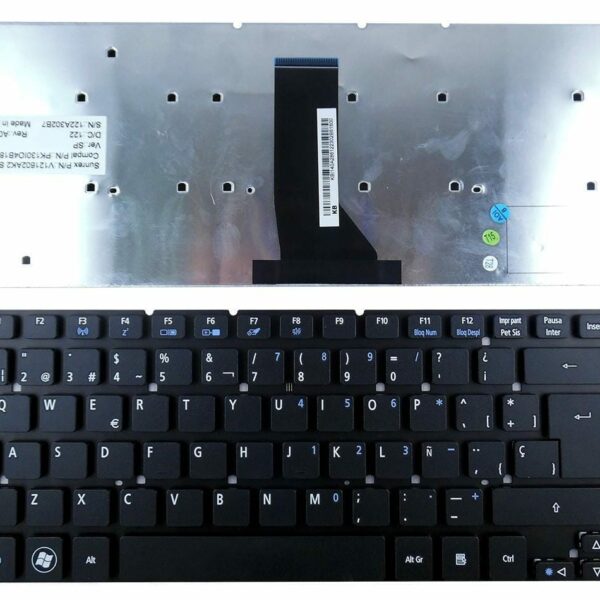 Teclado para Portátil Acer Aspire AS3830T - Espanhol Frameless Preto