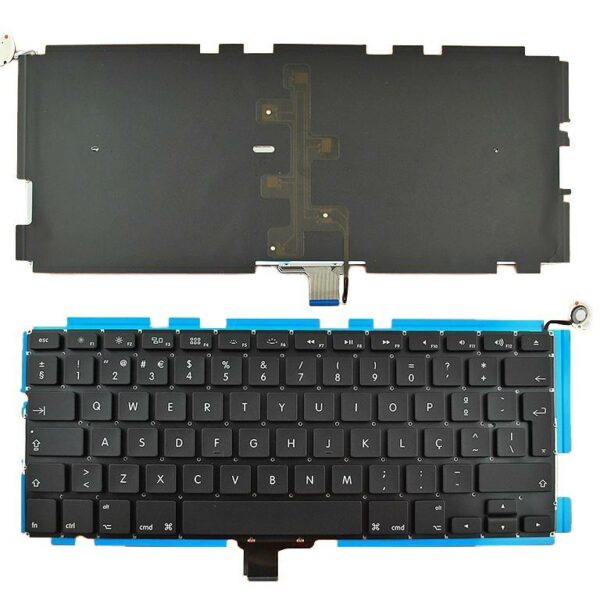 Teclado Retroiluminado PT-PT para Apple MacBook Pro A1278 Unibody MB467