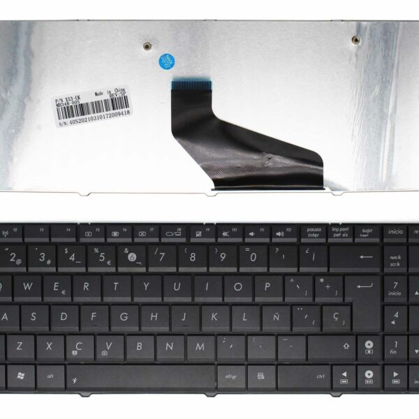 Teclado para Portátil ASUS K53TA Preto - Substituição de Alta Qualidade