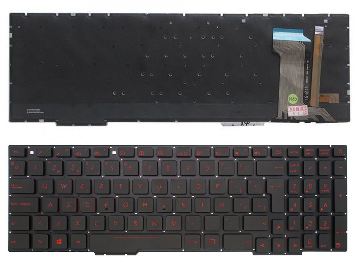 Teclado para Portátil ASUS ROG GL753 GL753V GL753VE GL753VD