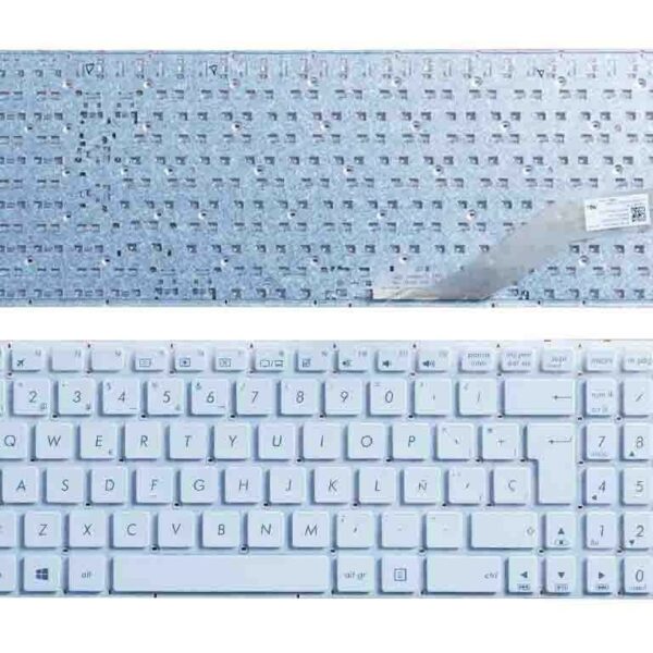 Teclado para Portátil ASUS X540 X540L Branco Espanhol