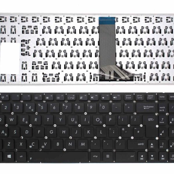 Teclado para Portátil ASUS X554L X554 X554LA X554LD - Preto Sem Moldura
