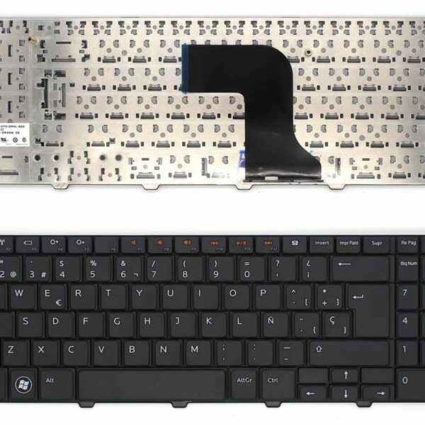 Teclado para Portátil Dell Inspiron N5010 M5010 15 - Preto, Espanhol