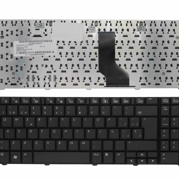 Teclado para Portátil HP Compaq CQ60-136ES (496771-071) - Layout Espanhol, Preto