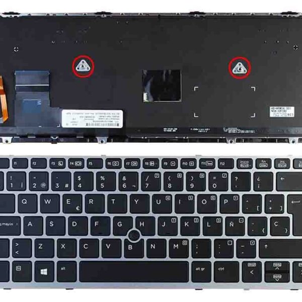 TECLADO PARA PORTATIL HP ELITEBOOK 820 G1 PRATA