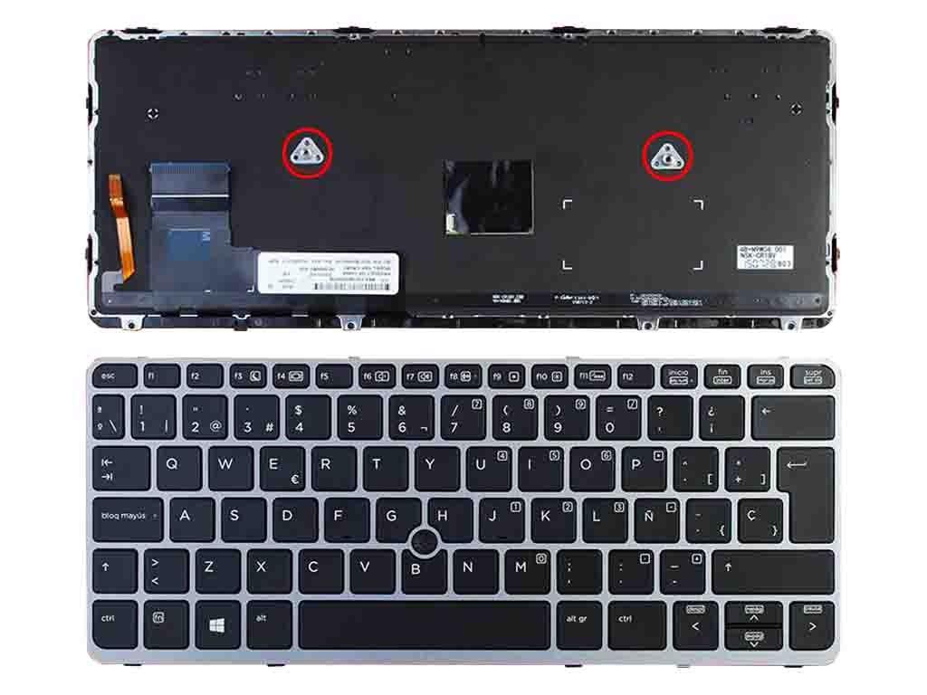 TECLADO PARA PORTATIL HP ELITEBOOK 820 G1 PRATA