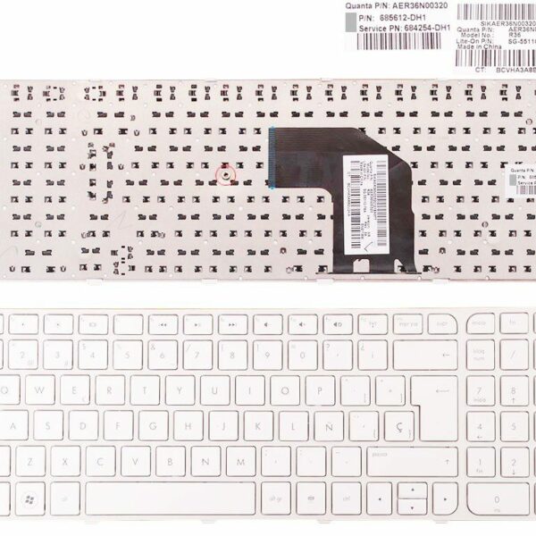 TECLADO PARA PORTATIL HP G6-2000 BRANCO