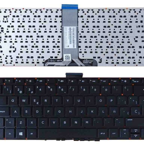 Teclado Portátil HP Pavilion X360 11-K 13-U M3-U Espanhol Preto Sem Moldura