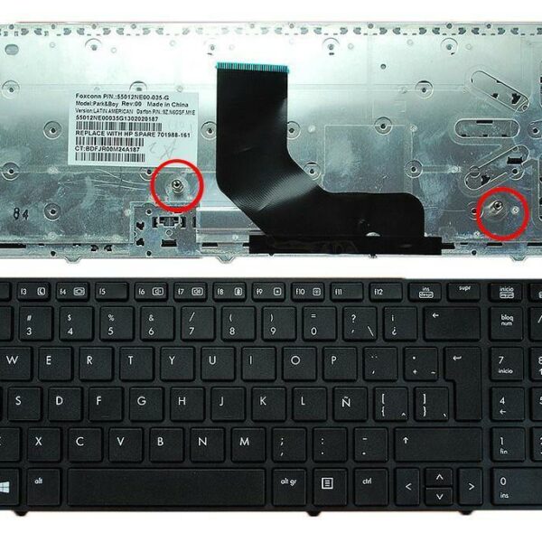 TECLADO PARA PORTATIL HP PROBOOK 6560B ELITEBOOK 8570P