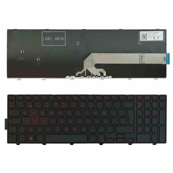 Teclado para Portátil Dell Inspiron 15 7559 Gaming Preto ES - Substituição