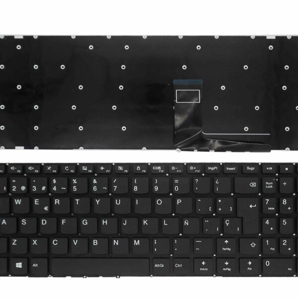 Teclado Espanhol Preto Frameless para Portátil Lenovo V110-15 Series