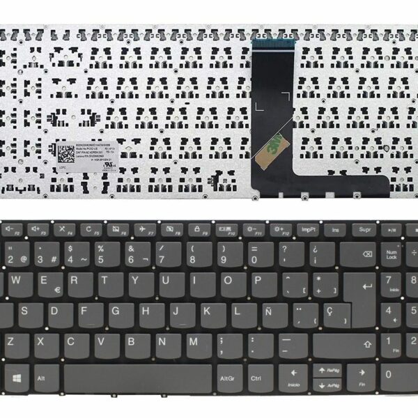 Teclado Portátil Lenovo IdeaPad V330-15 S340-15 330S-15 720S-15 Series Espanhol Cinza Sem Moldura