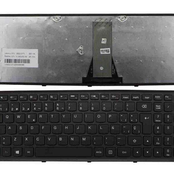 Teclado para Portátil Lenovo S500 Flex 15 Preto - Idioma Espanhol/Castelhano