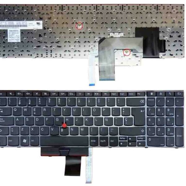 Teclado para Portátil Lenovo ThinkPad Edge E520 E525 Series - Espanhol Preto com PointStick