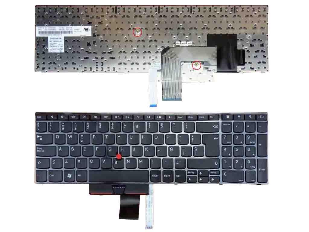 Teclado para Portátil Lenovo ThinkPad Edge E520 E525 Series - Espanhol Preto com PointStick