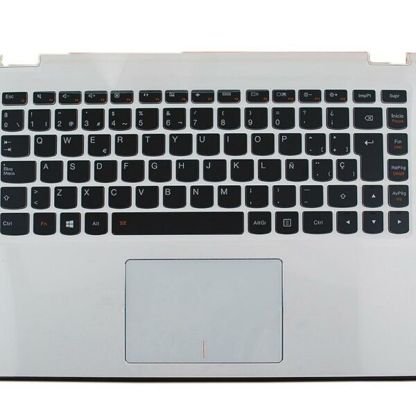 Teclado Completo para Portátil Lenovo Yoga 2 13 Polegadas - Preto com Carcaça Branca