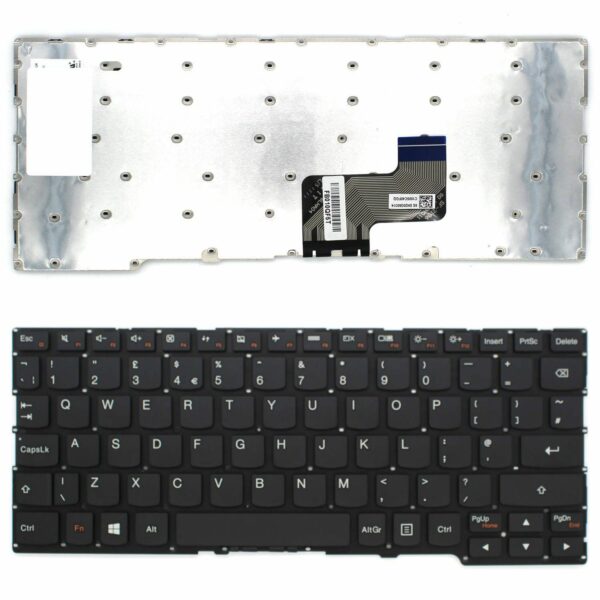 Teclado para Portátil Lenovo Yoga 3 11, 300-11IBR, 300-11IBY, 700-11ISK, Flex 3 11 - Preto, Inglês