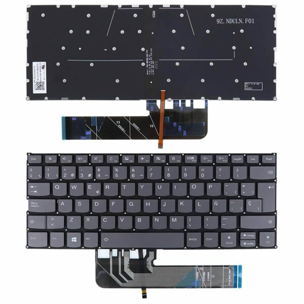 Teclado Portátil Lenovo Yoga 530-14IKB 81EK00F0PG Espanhol Retroiluminado Cinza - Green Computer