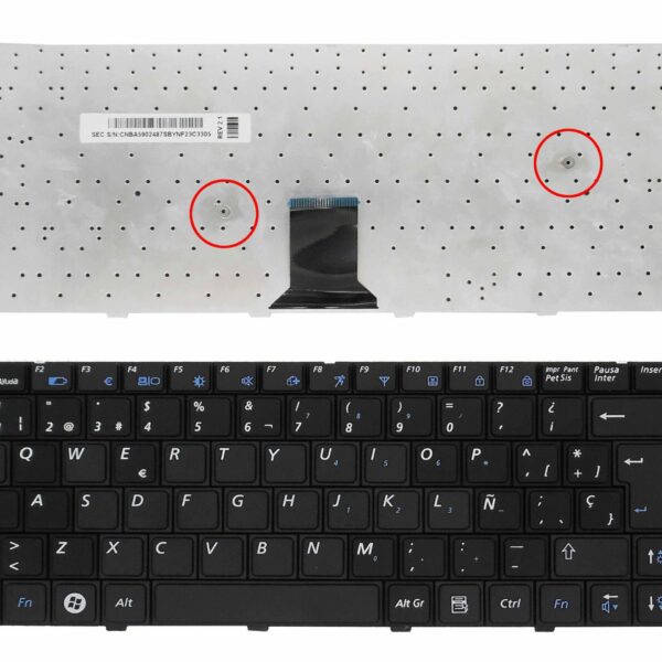 Teclado Portátil Samsung R520 R522 NP-R520 NP-R522 Castelhano Preto - Green Computer