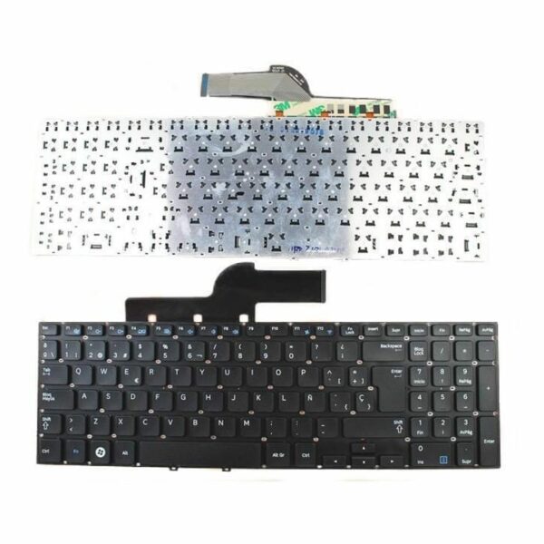 Teclado Portátil Samsung NP365E5C NP300E5E NP270E5J NP550P5C - Espanhol Preto Frameless