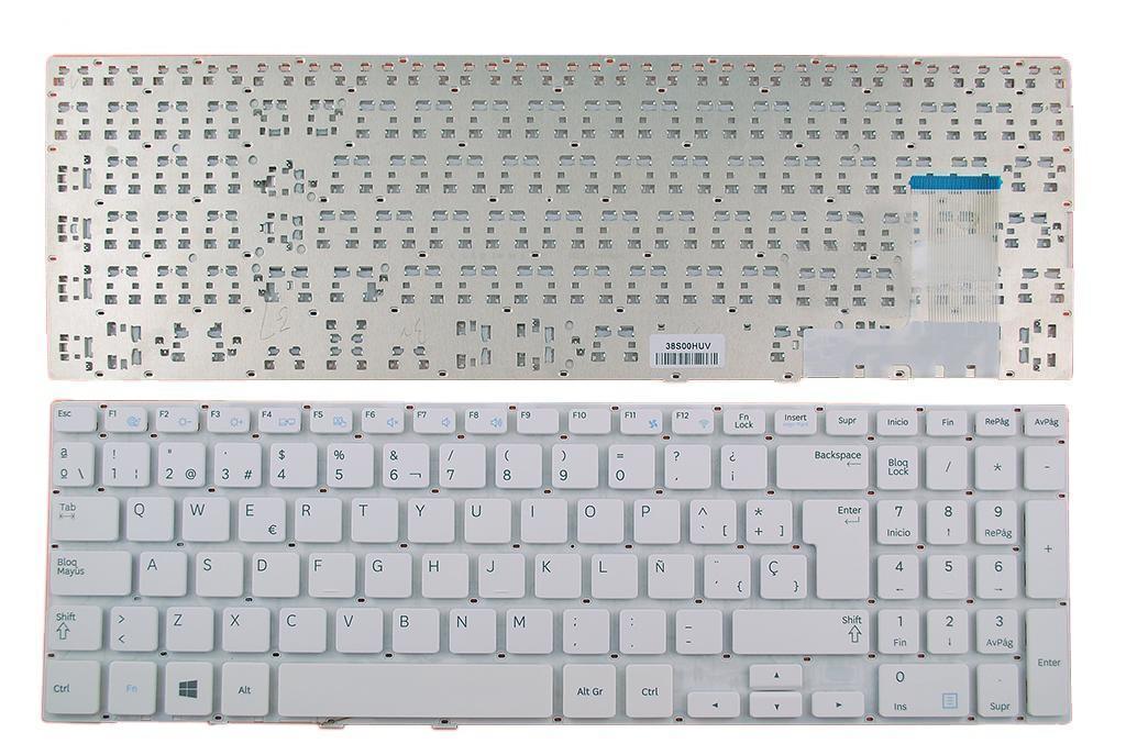 Teclado Portátil Samsung 370R5E NP370R5E NP370T5E 510R5E Branco Espanhol - Green Computer