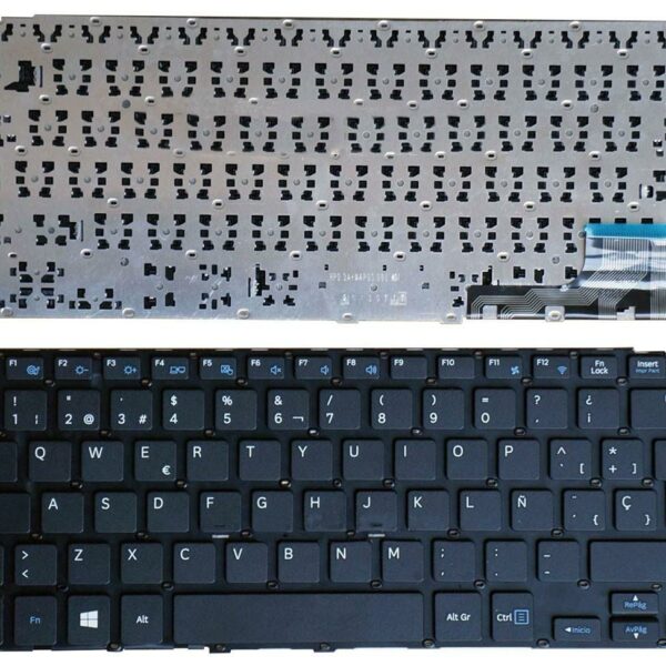 Teclado Espanhol para Portátil Samsung NP905S3G, NP915S3G, ATIV Book 9 Lite Series