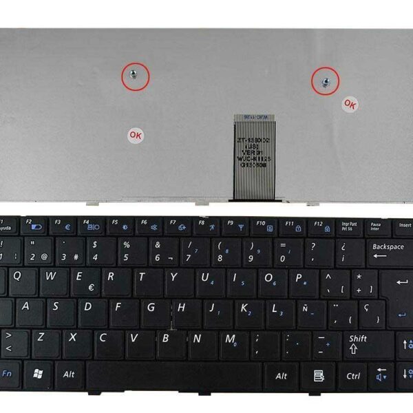 Teclado para Portátil Samsung R4xx/NP-R4xx/NT-R4xx Series Preto - Layout Espanhol