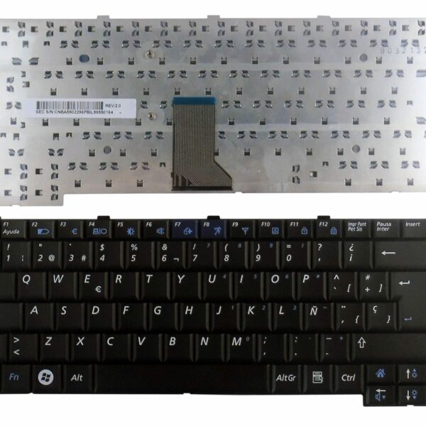 Teclado Portátil Samsung R60 PLUS NPR60Y Espanhol Preto - PN: CNBA5902296PBIL