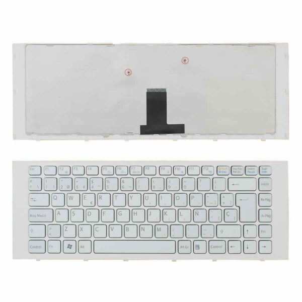 Teclado para Portátil Sony VAIO VPC-EG Branco - Layout Espanhol/Castelhano