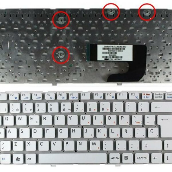 TECLADO PARA PORTATIL SONY VGN-NW SERIES 148738061 BRANCO