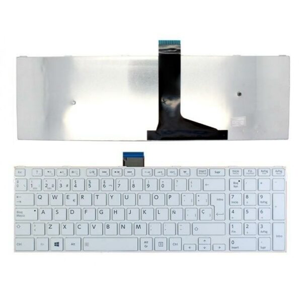 Teclado para Portátil Toshiba Satellite C55D-A-12J - Idioma Espanhol - Preto - MP-11B56E0-9301B