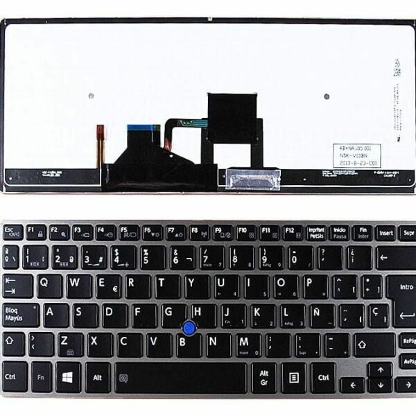 Teclado Retroiluminado para Portátil Toshiba Portege Z30, Z30-A, Z30-C com Iluminação LED