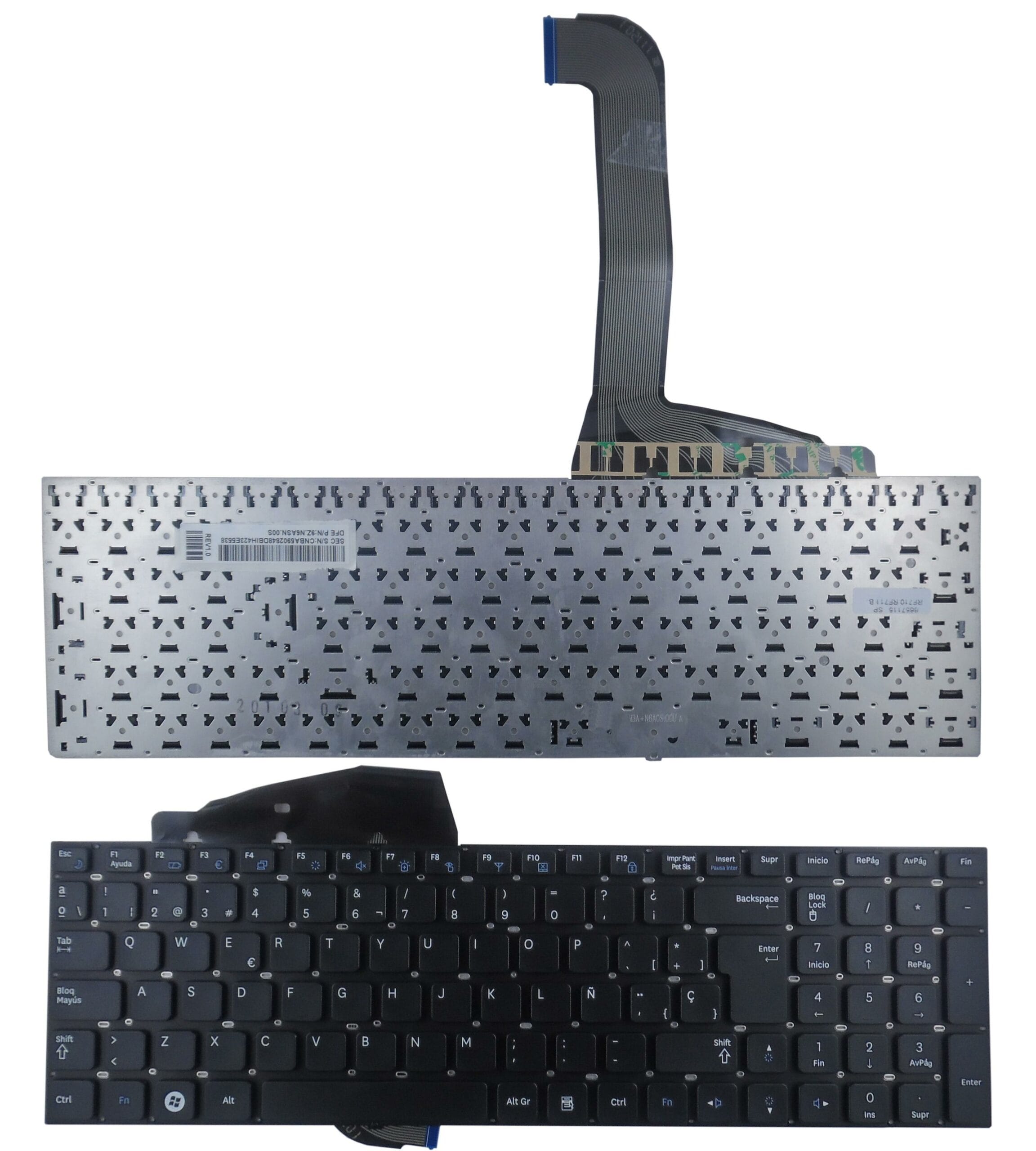 TECLADO PARA PORTATIL SAMSUNG RF710 RF711 9Z.N6ASN.00S MD0SN CNBA5902848DBIH
