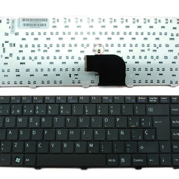 Teclado Preto para Portátil Sony Vaio VGN-C Series - Compatível com VGN-C150P, VGN-C290, PCG-6P1L