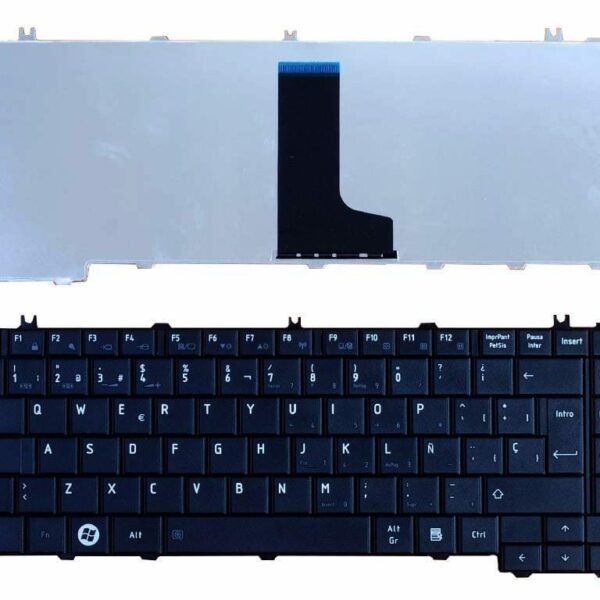 Teclado para Portátil Toshiba Satellite L600 L630 L640 C600 C640 Series - Espanhol Preto - P/N: NSK-TM0GV 9Z.N4VGV