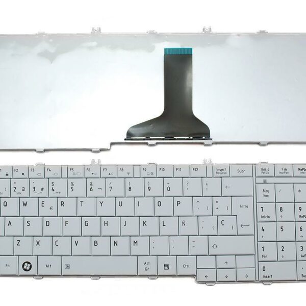 TECLADO PARA PORTATIL TOSHIBA SATELLITE L750 L770 L775 9Z.N4WSV.00S BRANCO